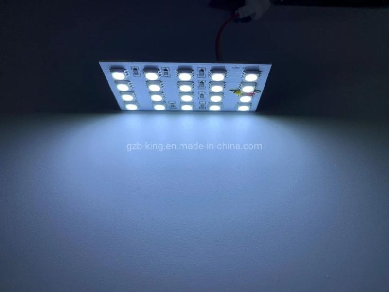 3 Year Warranty 20SMD T10 Ba9s Interior Festoon Dome LED Panel Light for Car