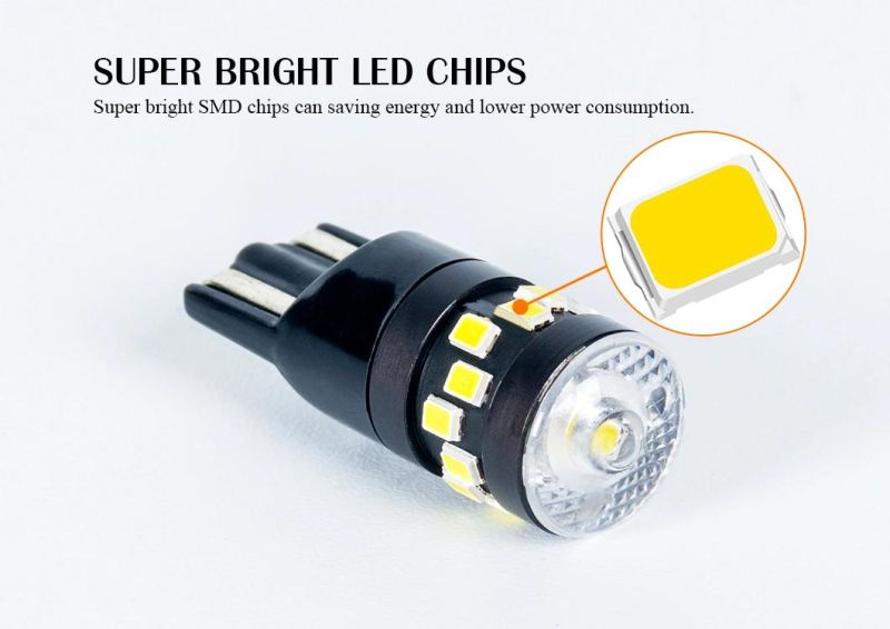 T10 12V White LED Interior Map Light Bulbs