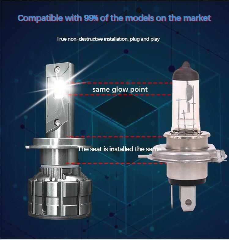 Newest Product X7 LED Car Lights Double Copper Plate H1 H4 H7 H11 9005 9006 Car LED Headlights