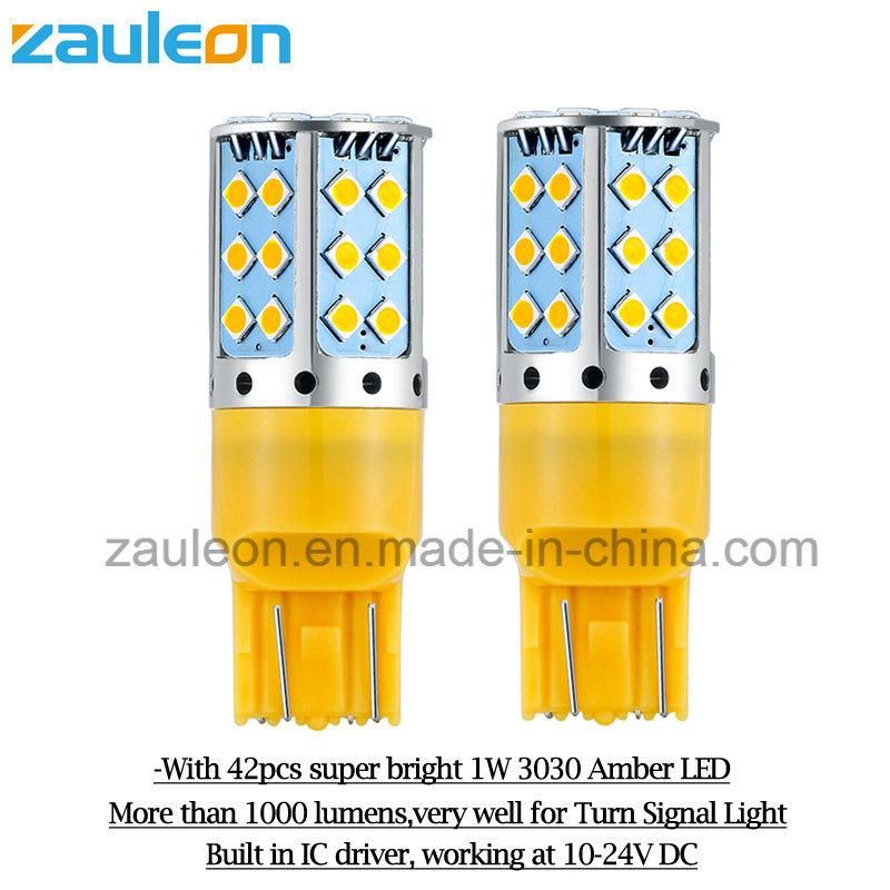 Auto Parts LED Turn Light T20 W21/5W 7443 Amber Bulb