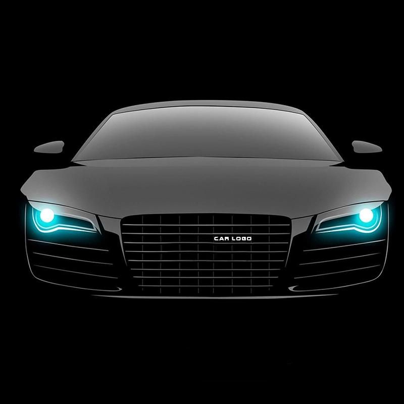 Grille Bonnet LED Logo Light Accessories for Car White Car LED Head Logo Light for Auto Other Lighting Accessories