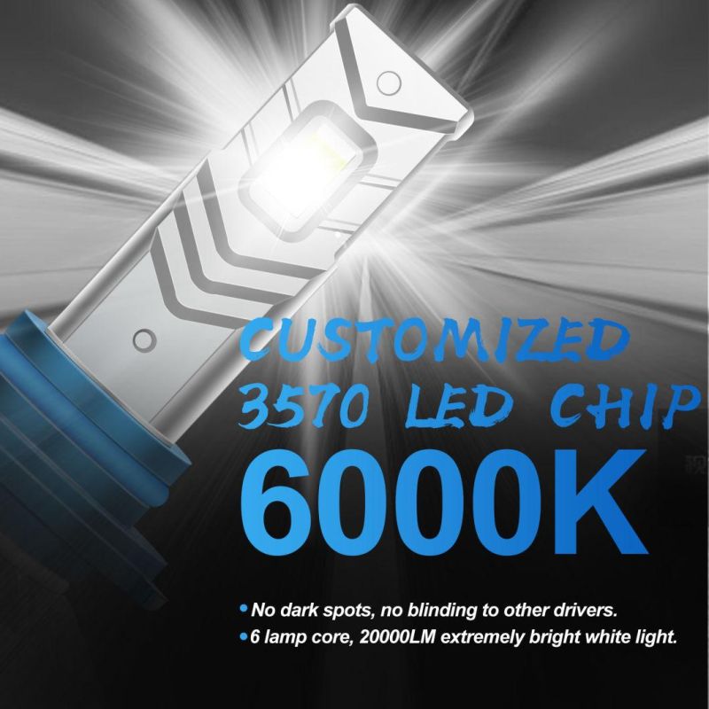 Powerful Super Bright LED LED Headlight 9006 Hb4 Auto Lamp Car Automobiles LED Head Lamp 12V 45W 6000K Blue Light 30000 Hours