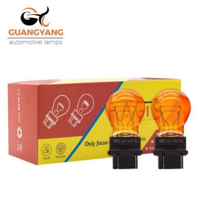 3157 Halogen Bulb 12V 21/5W Amber Color Car Lamp Car Brake Tail Lights