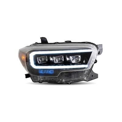 for Toyota Tacoma N3 Full LED Headlights Front Lamp Assembly 2015-2019 2020 Welcome and Breathing Lights
