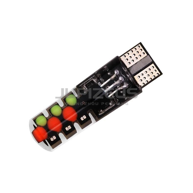 Latest COB 18 Chips Silicon Memory Function Reading Light Bulb T10 LED RGB with Remote Controller