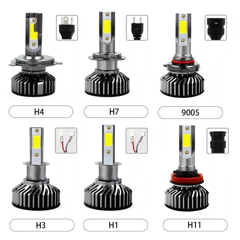 LED Automobile Headlight 6500K F2 COB H4 H7 LED 9012 9005 H1 H11 LED Light bulb