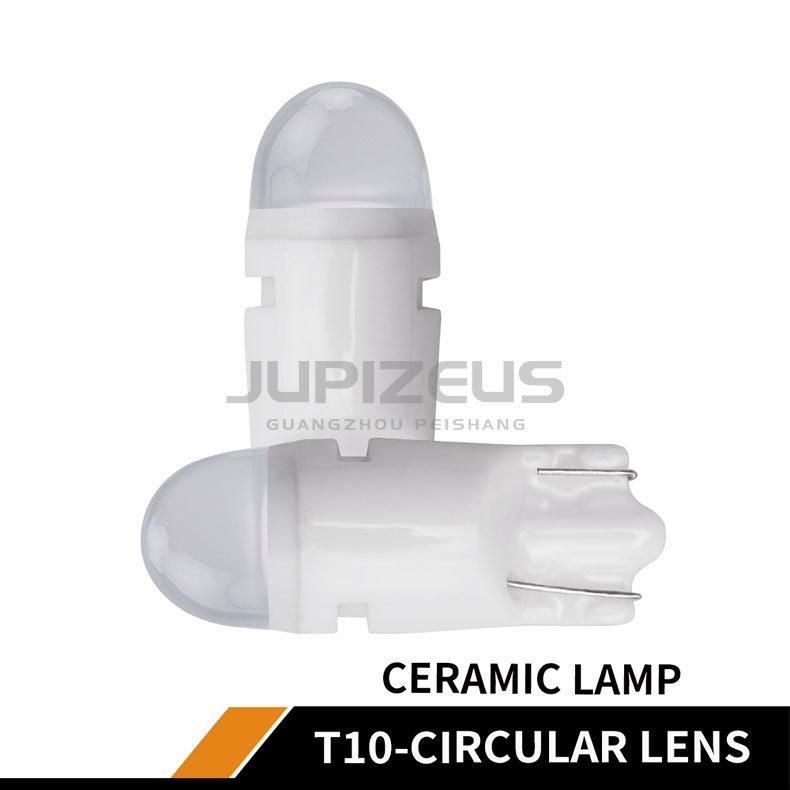 Factory Supply T10- Ceramic Round Lens Reading Light W5w Factory Supply 12V Tail Light New Wholesale Hot