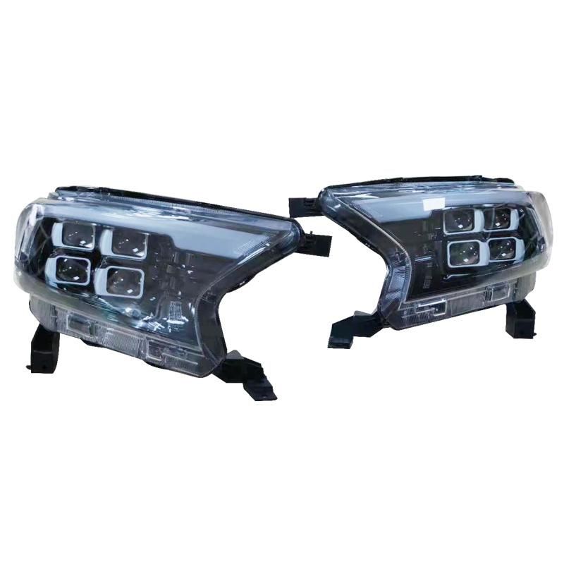 Car Exterior Accessories LED Headlamp Headlights for Ford Ranger T7 T8 Wildtrak Raptor Everest 2015-2021