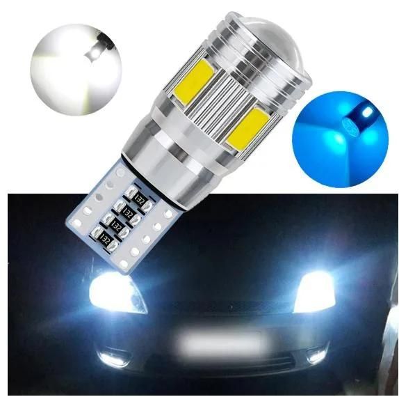 2X Canbus T10 W5w LED Bulb 5630 6 SMD for Signal Light Auto Claerance Wedge Side Reverse Trunk Lamp No Error 12V
