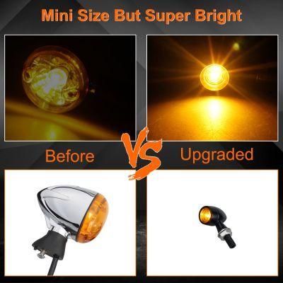 Universal Motorcycle Turn Signals LED Turn Signal Kit Rear Mini Blinkers for Harley Honda Kawasaki Suzuki Triumph YAMAHA