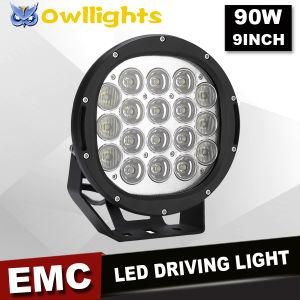 Black Red Round 9inch 180W Aluminum Housing LED Driving Light