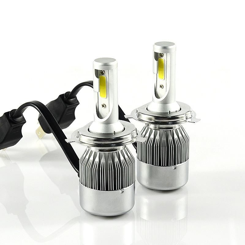 C6 COB Chip LED Headlight Without Changing Wireless H13 12V 36W H4 H1 9004 9012 C6 LED Headlight COB Famous Cars Taxi Lamp