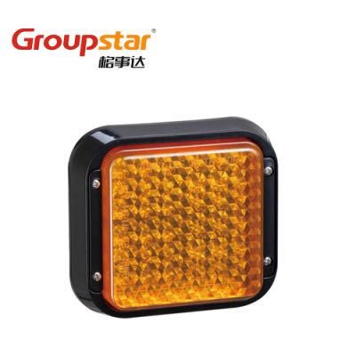 LED Auto Lights Factory Adr 10-30V Square Red Universal Jumbo Truck Trailer Tail Light LED Stop Lamp for Truck