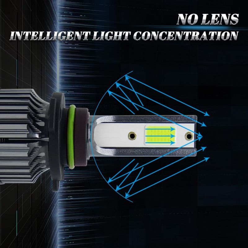 Powerful Super Bright LED LED Headlight 9006 Hb4 Auto Lamp Car Automobiles LED Head Lamp 12V 24V 6000K White Light