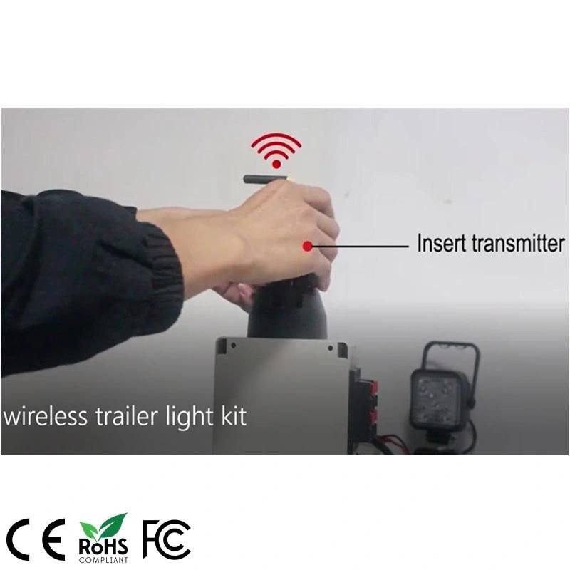 Truck/Trailer Tail Light 12V Magnetic Track Light Wireless LED Trailer Tail Light Kit