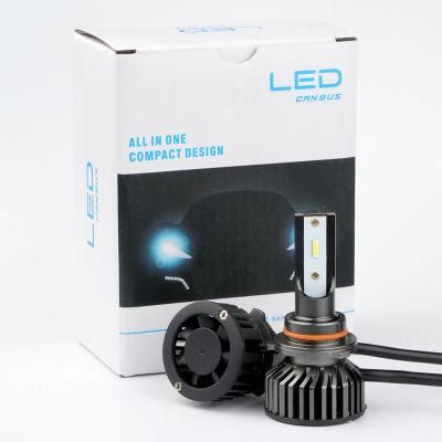 Minif2 Auto Lighting System 48W Super Bright Fan 4500lm Focos Luces 9005 9006 Car Lights LED Headlamp