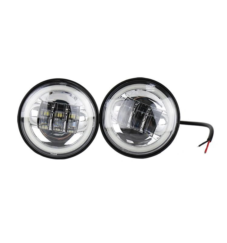 4-1/2" 4.5 Inch LED Passing Light with DRL Auxiliary Lamp for Harley Motorcycle Projector 4.5" Fog Lights