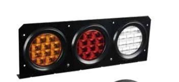 Manufacturer Adr Approval UV PC Round 4 Inch Stop Turn Reverse Tail Reflector Combination Rear Lamps LED Light for 24V Truck