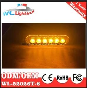 Amber Ambulance 6W LED Lighthead DC 12-24V