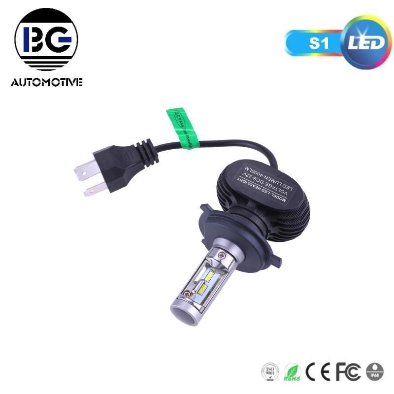 Hot Sell S1 8000lm IP67 12V H1 H3 H4 H7 H11 H13 9005 9004 9007 9006 LED Car Headlight for Auto Car