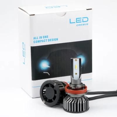 Auto Lighting System Car Bulbs Minif2 4500lm 48W White Beam Automotive LED Chip LED Headlight H11