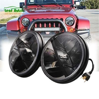 High/Low Beam Jk Headlamp for Jeep Wrangler Jk Tj Motorcycle Black 7&quot; Inch Round 30W LED Headlights