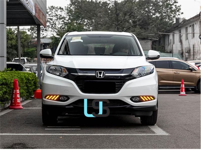 for Honda Hrv Hr-V Vezel 2014 2015 2016 2017 2018 LED DRL Brake Reverse Turn Signal Front Bumper Fog Lamp Car 12V Auto Daytime Running Lights