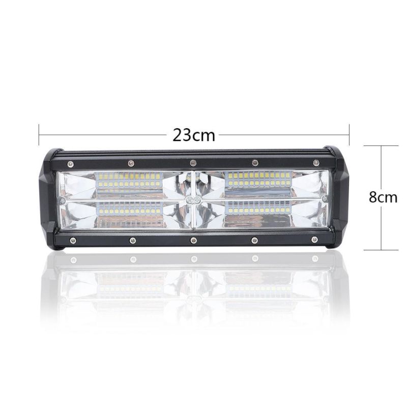 LED Light Bar 9inch 144W LED Work Light Bar White Color Driving Lights for Offroad Trucks SUV ATV 4X4 Jeep Boats Super Bright