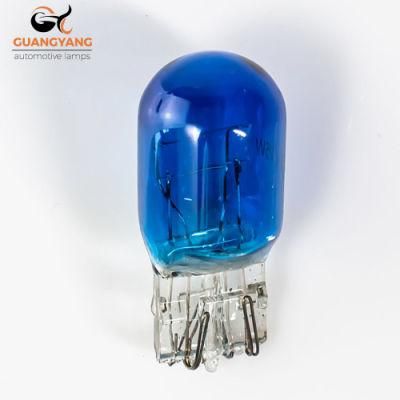 T20 Blue 7443 12V 21/5W Halogen Lamps Wy21/5W Auto Parking Bulbs