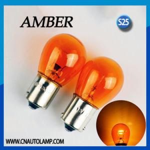 Amber Color 12V 21W S25 Car Halogen Bulb Bua51s