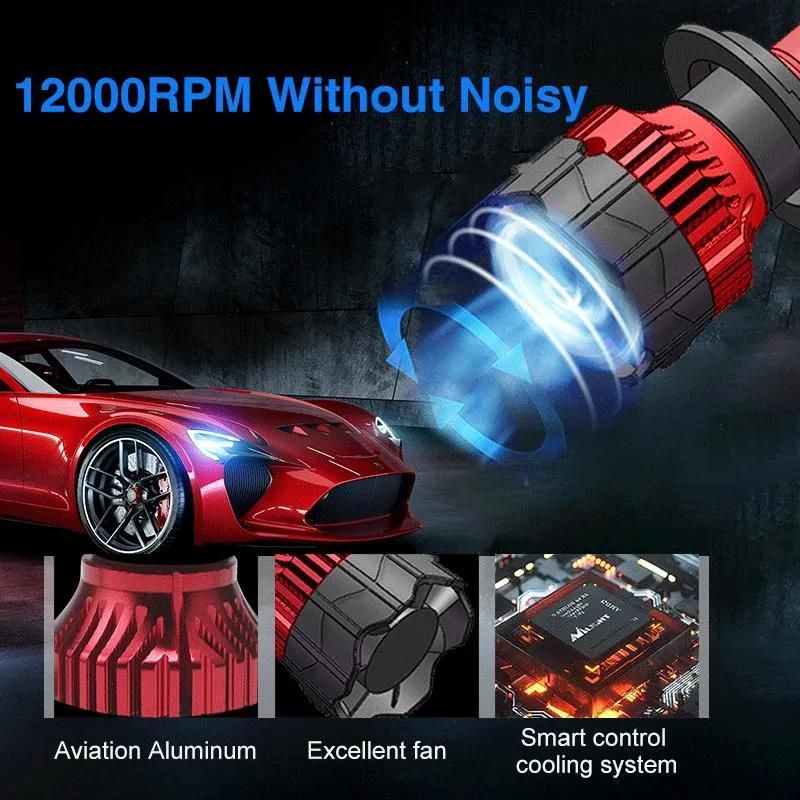 Lightechauto K5 6500K 9007 LED Csp for Auto