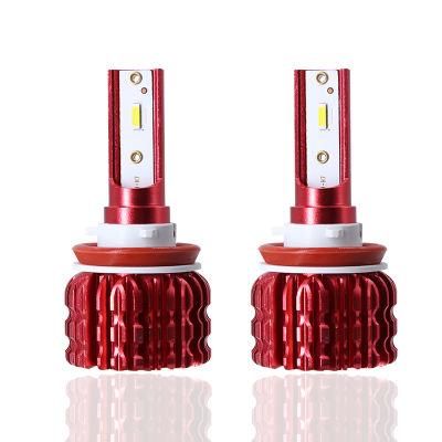 Slim 6000lm Zes Chip Car LED Headlight Bulb 3000K 6500K 8000K New LED Headlight