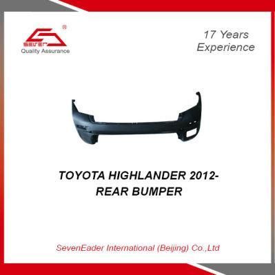 High Quality Auto Car Spare Parts Rear Bumper for Toyota Highlander 2012-