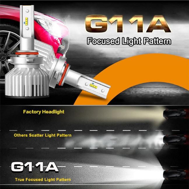 Factory Wholesale G11A 60W 6000K 6500 Kled Headlamp Bulbs H8 Car LED Headlight