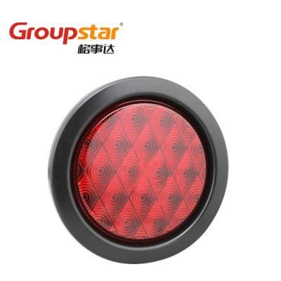 Manufacturer E-MARK Round LED Tail Lights 24V Truck Light Auto LED Lamp for Trailer Truck