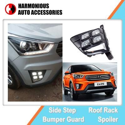 New Design Fog Lamps Daytime Running Lights for Hyundai 2014 2015 IX25 Creta