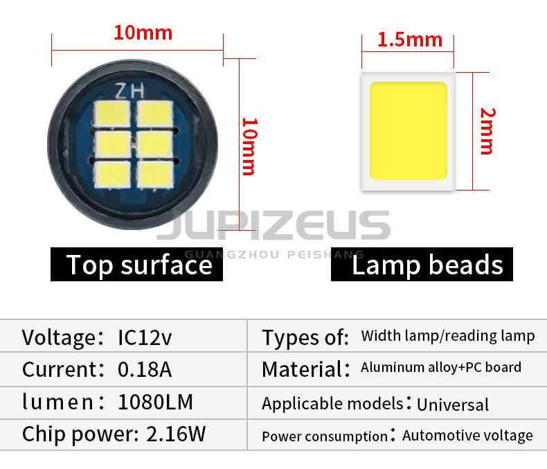 New Product 2016 18SMD T10 LED Canbus 12V W5w Auto LED Bulb Light for Car