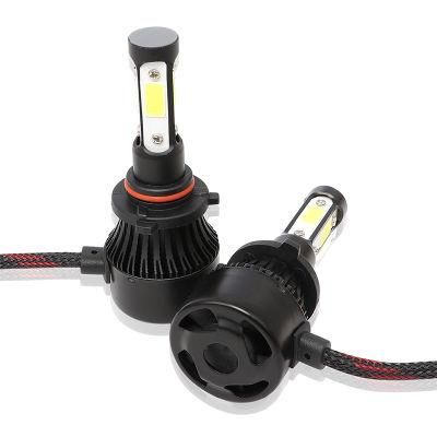 4 Side Lumens COB 72W 16000lm LED H4 H7 H11 H13 9005 9006 9012 9007 Car LED Headlight Bulbs Auto LED Headlamp 12V 6500K