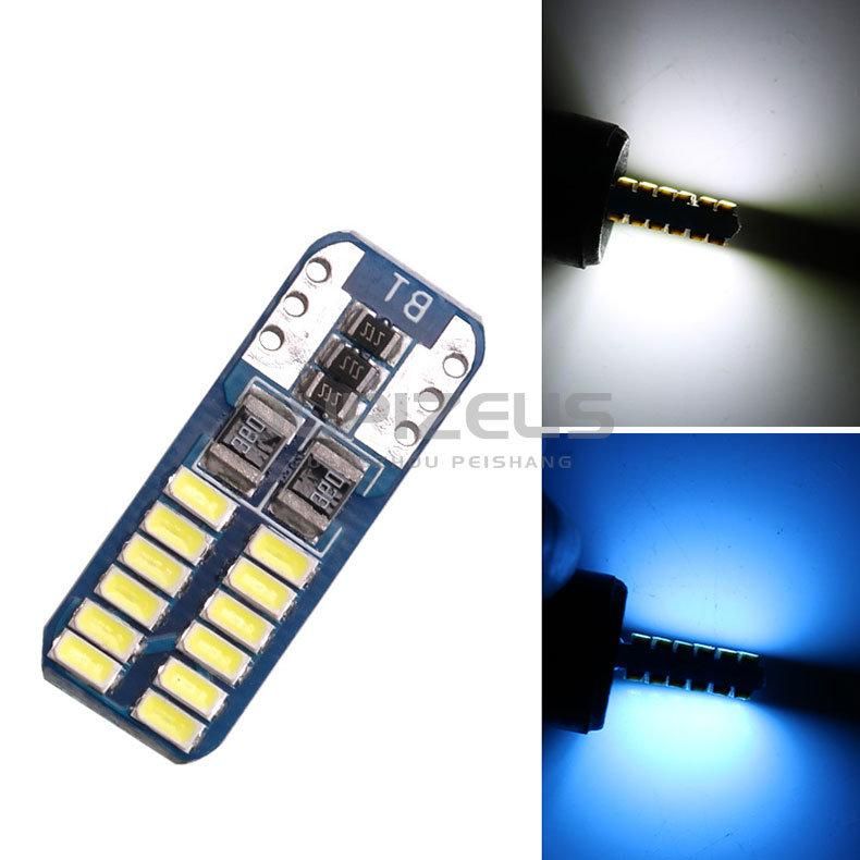 Extremely Bright 480lm T10 24SMD 3014 Canbus Decoder High Lumen Auto LED Interior Light Bulbs