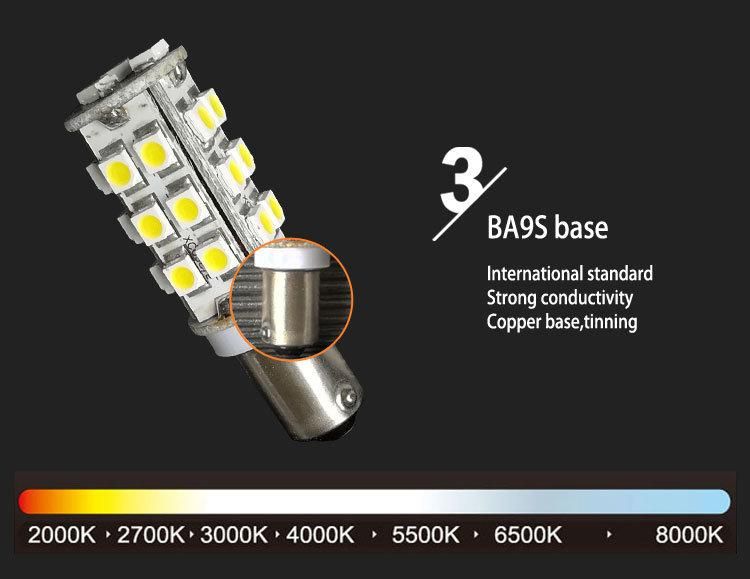 12 Volt SMD White Ba9s LED Lamp Turning Car Bulb