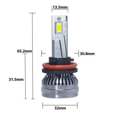 Factory Direct Selling High Quality M8LED Car Headlight 3570 Chip, High Concentrating High Power H4 9005 9006 LED 6000K LED