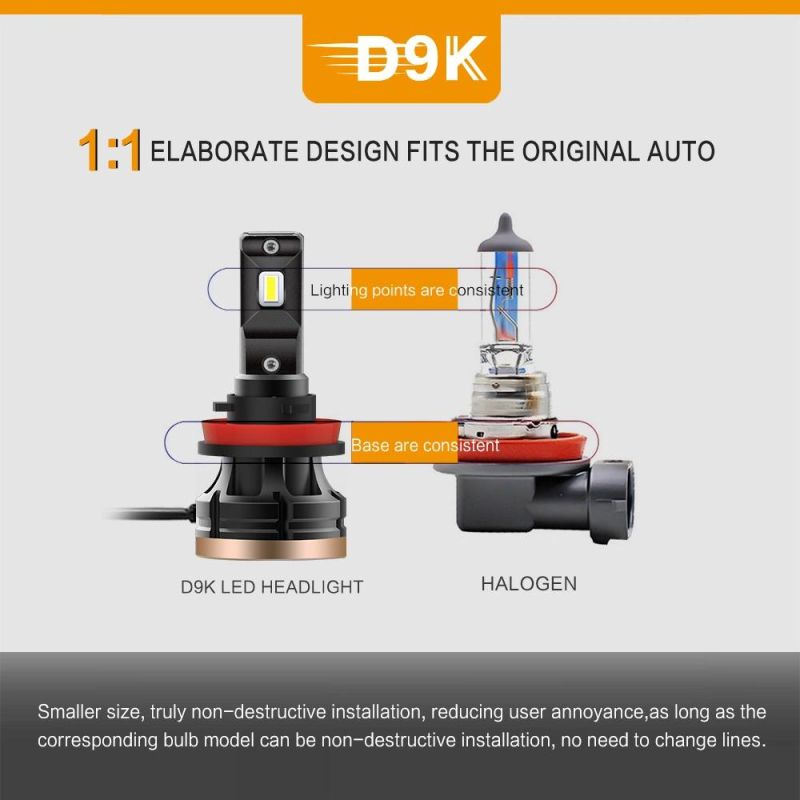 Manufacturer K9 S2 C6series H7 9005 9006 72W 8000lm Driver Decoder LED Headlight Bulb for Truck