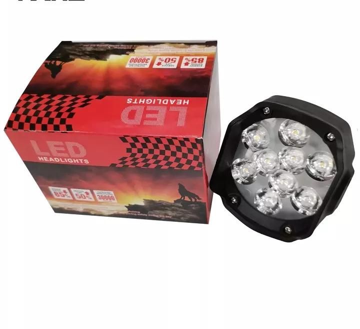 Motorcycle Lighting System Square Head Light LED Universal Motorcycle Headlight