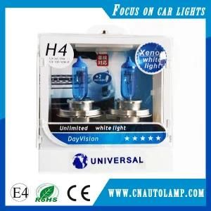 H4 P43t 90/100W 2500lm White Car Halogen Bulb for Headlight