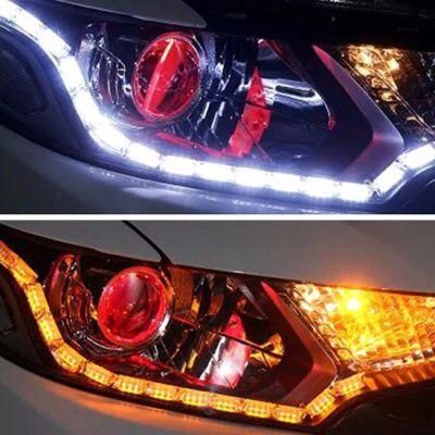 New Waterproof Tear-Eye Dual-Color Daytime Running Light, Crystal Light Guide, LED Streamer, Daytime Running Light