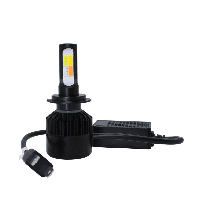 Four-Color Strobe LED Headlight H4 LED H7 Car Headlight Fog Lamp H11 9006 LED Headlight Bullb 5202 Auto Lights