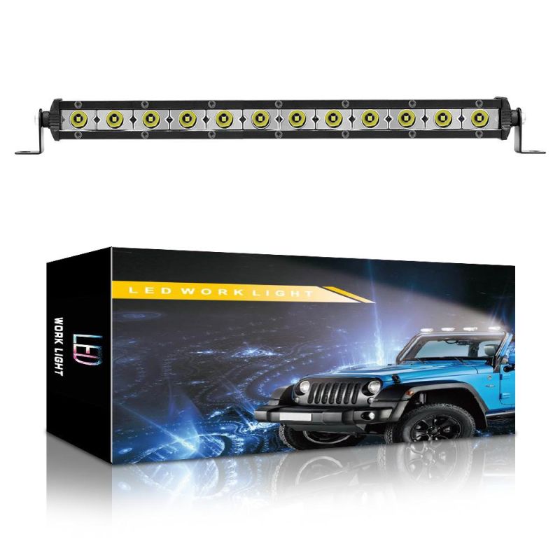 Dxz 12LED 36W 3030 Light Bar Single Row Spotlight Car Parts Automotive Lighting System Driving Light
