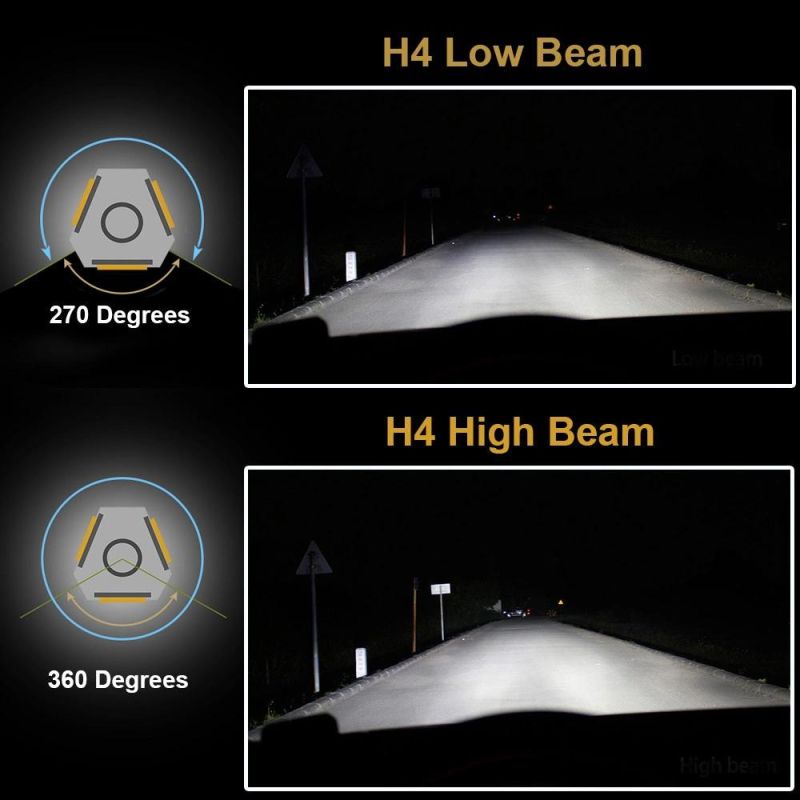 Atom Mini Driving Light 4000lumen Custom Headlight 12V DC Electric Vehicle Headlights 25W 4sides LED Light
