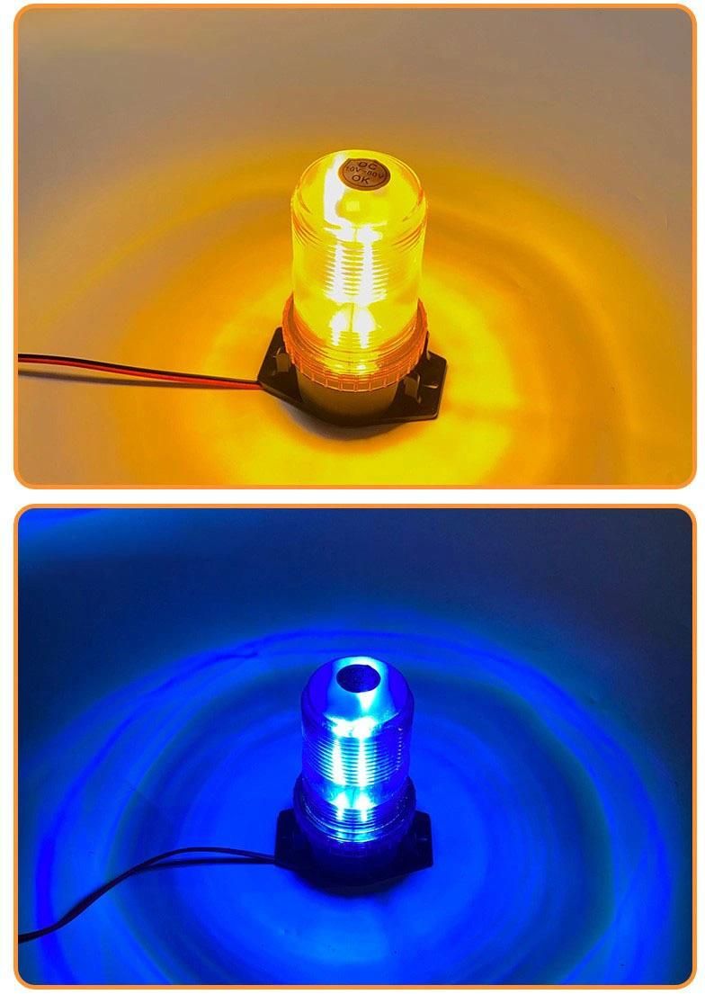 12-24V 30LED Car Strobe Light Heavy Machinery Vehicle Rotating Warning Light