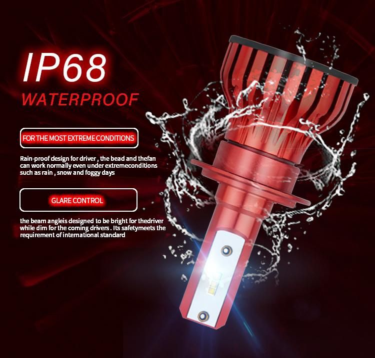Super Bright Wholesale IP68 6000K LED Headlight Bulb, H11 9005 9006 3 H4 H7 L7 LED Headlight
